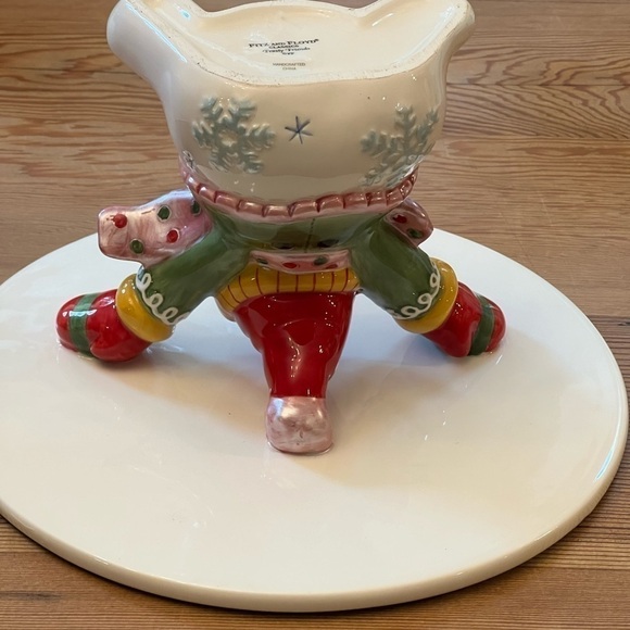 Fitz & Floyd Frosty Friends SnowmanCake Stand - Picture 7 of 8